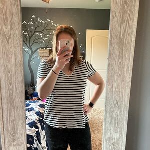 Old Navy Stripped Short Sleeve Top